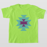 Aesthetic Geometric Tribal Pattern Kids T-Shirt
