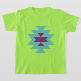 Aesthetic Geometric Tribal Pattern Kids T-Shirt
