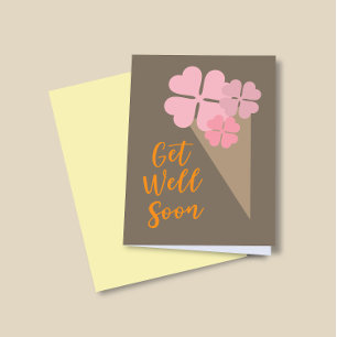 Aesthetic Get Well Soon Personalize Greeting Card