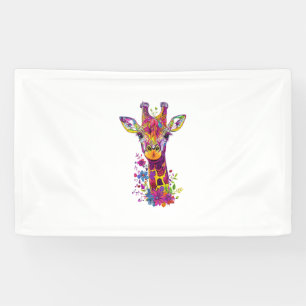 Aesthetic Giraffe Graphic Cute Giraffe Women Girls Banner