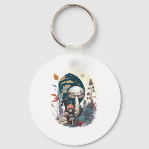 Aesthetic Goblincore And Cottagecore Mushroom Bota Keychain