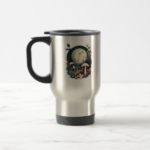 Aesthetic Goblincore And Cottagecore Mushroom Crea Travel Mug