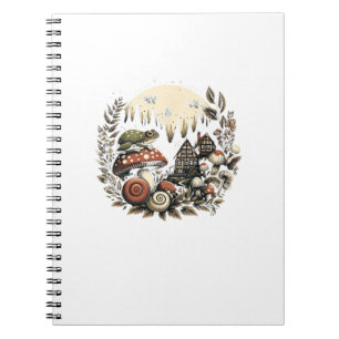 Aesthetic Goblincore And Cottagecore Mushroom Drea Notebook