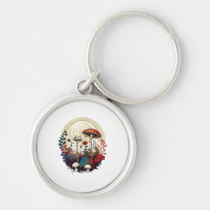 Aesthetic Goblincore And Cottagecore Mushroom Fore Keychain