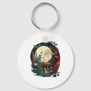 Aesthetic Goblincore And Cottagecore Mushroom Funn Keychain
