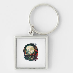 Aesthetic Goblincore And Cottagecore Mushroom Funn Keychain