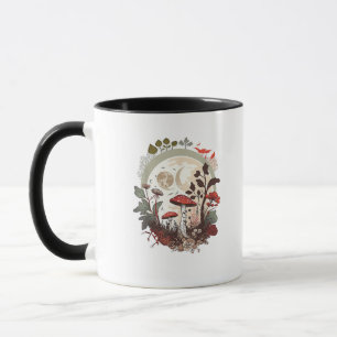 Aesthetic Goblincore And Cottagecore Mushroom Mini Mug