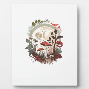Aesthetic Goblincore And Cottagecore Mushroom Mini Plaque