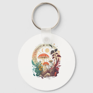 Aesthetic Goblincore And Cottagecore Mushroom Tren Keychain