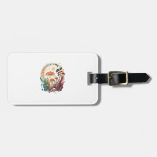 Aesthetic Goblincore And Cottagecore Mushroom Tren Luggage Tag