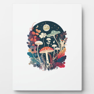 Aesthetic Goblincore And Cottagecore Mushroom Whim Plaque