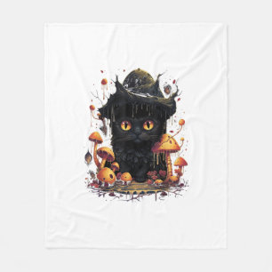 Aesthetic Goblincore And Cottagecore Under Mushroo Fleece Blanket