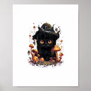 Aesthetic Goblincore And Cottagecore Under Mushroo Poster