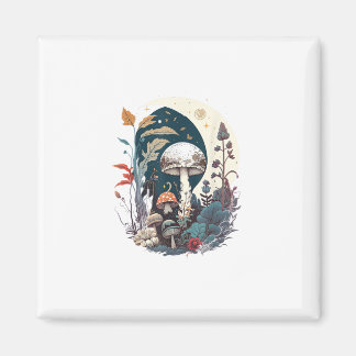 Aesthetic Goblincore Cottagecore Mushroom Botanica Magnet