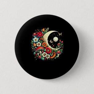 Aesthetic Goblincore Cottagecore Mushroom Funny Ar 2 Inch Round Button