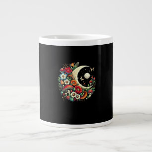 Aesthetic Goblincore Cottagecore Mushroom Funny Ar Large Coffee Mug