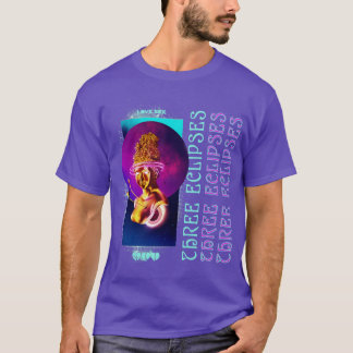 Aesthetic Greek Statue Outrun Grunge Three Eclipse T-Shirt