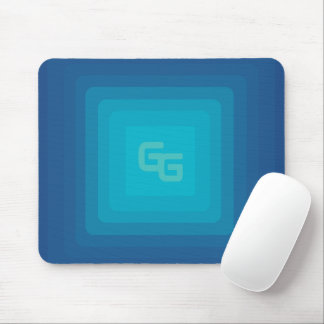 Aesthetic Green and Blue Mouse Pad