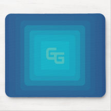 Aesthetic Green and Blue Mouse Pad