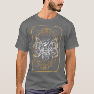 Aesthetic Grunge Skeleton Drinking Coffee Fairy Go T-Shirt