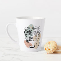 Aesthetic Illustrations, Girl's Coffee