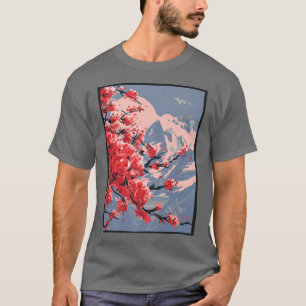 Aesthetic Japanese Blossom Asian Cherry Flower T-Shirt