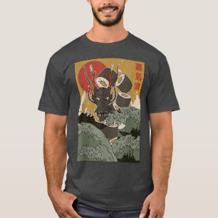 Aesthetic Japanese Sushi Dragon Anime Fan Cool T-Shirt