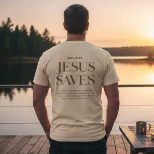 Aesthetic Jesus Saves Shirt Christian Apparel Brow
