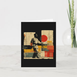Aesthetic Karateka On Athletic Sports Karate  Card