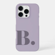 Aesthetic Lavender Minimalist Initial Letter B