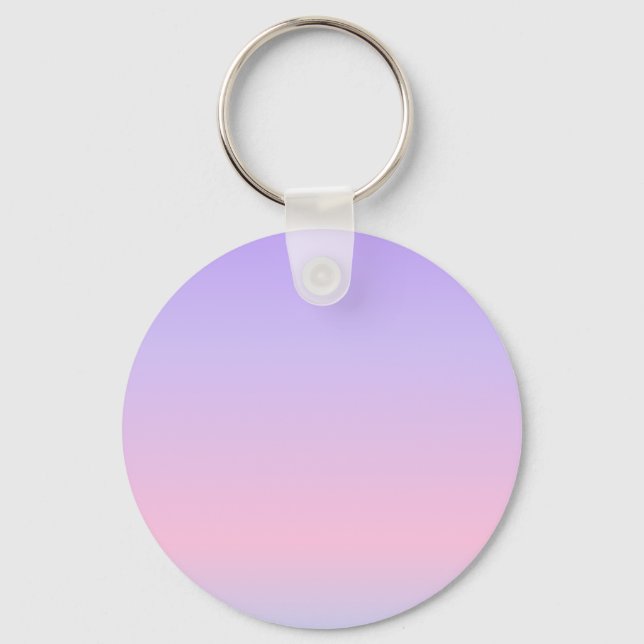 Aesthetic Lavender Pink Gradient Keychain (Front)