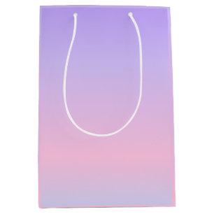 Aesthetic Lavender Pink Gradient Medium Gift Bag