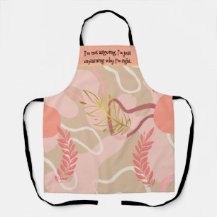 Aesthetic Leaf Design Apron