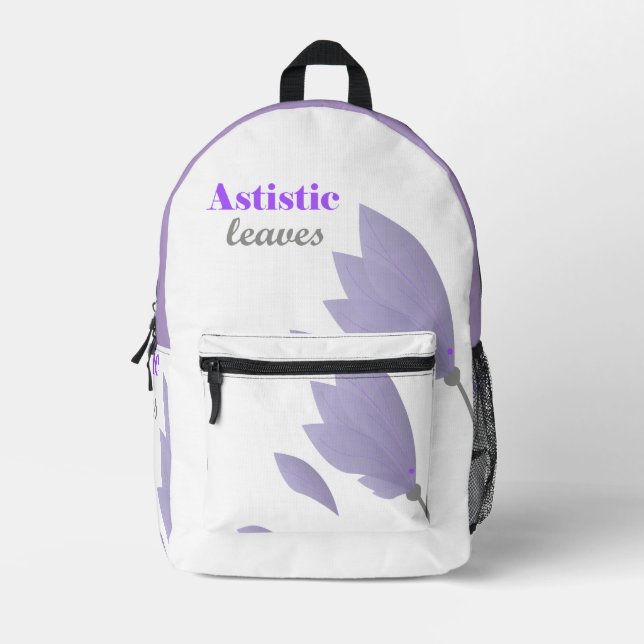 Aesthetic  Leaves & Nature Inspired Backpack std (Front)