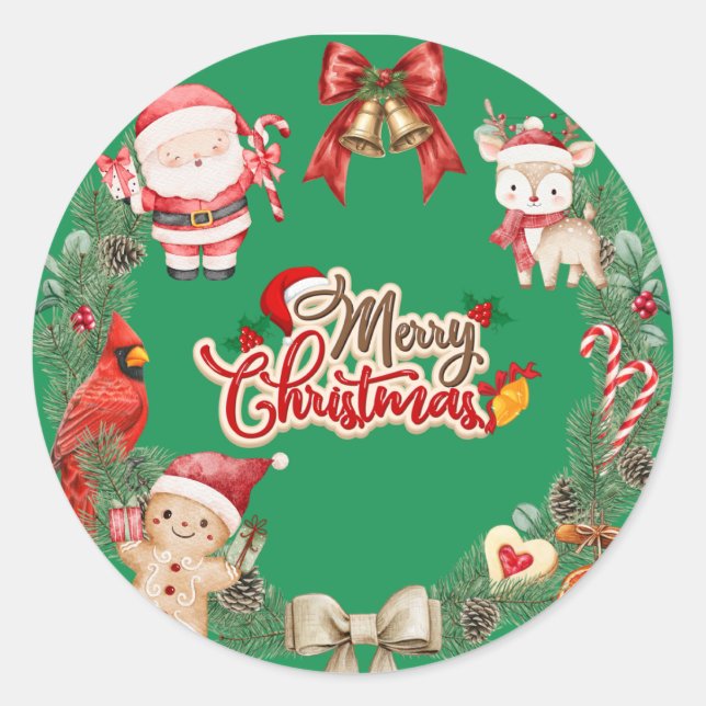 Aesthetic Merry Christmas special stickers (Devant)
