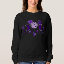 Aesthetic Midnight Celestial Moon Phase & Lilies