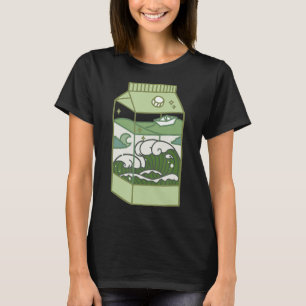 Aesthetic Milk Box Artwork Cute Kawaii Otaku Anime T-Shirt