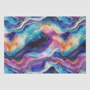 Aesthetic modern colourful rainbow agate glitter tissue paper