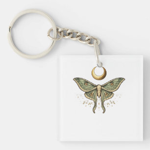 Aesthetic Mystic Luna Moth Graphic T-Shirt Keychain