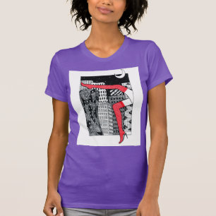 Aesthetic Night City Women's Legs Graphic T-Shirt