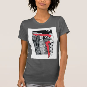 Aesthetic Night City Women's Legs Graphic T-Shirt