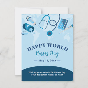Aesthetic Nurse Greeting Card nurse on duty