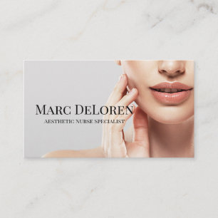 Aesthetic Nurse Injector Cosmetic Surgeon Business Card