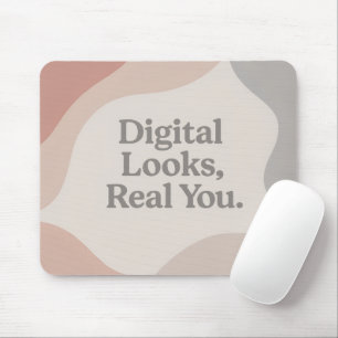 Aesthetic Pastel Abstract Shapes Digital Look Mouse Pad