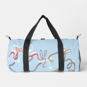 Aesthetic Pastel Doodle Custom Duffle Bag" Bag