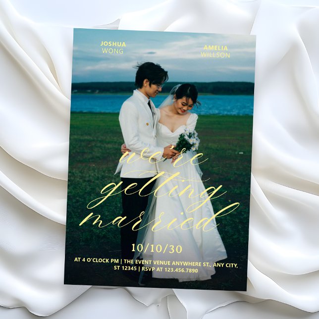 Aesthetic photo wedding invitation (Creator Uploaded)