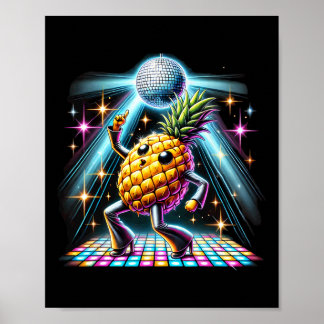 Aesthetic Pineapple Disco Dancer Spooky Dance Kids Poster