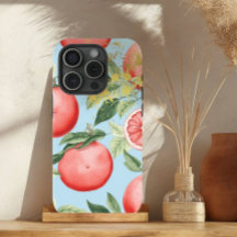 Aesthetic Pink, Pastel Blue and Gold Grapefruit 