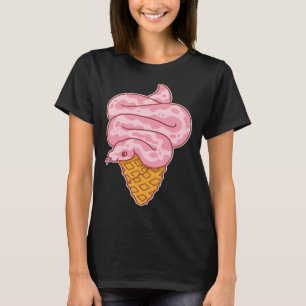 Aesthetic Pink Snake Ice Cream T-Shirt