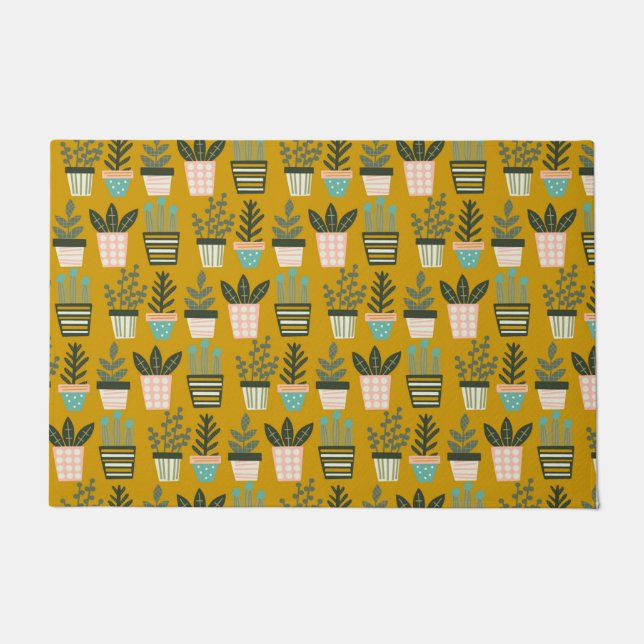 Aesthetic Plant Art Doormat (Front)